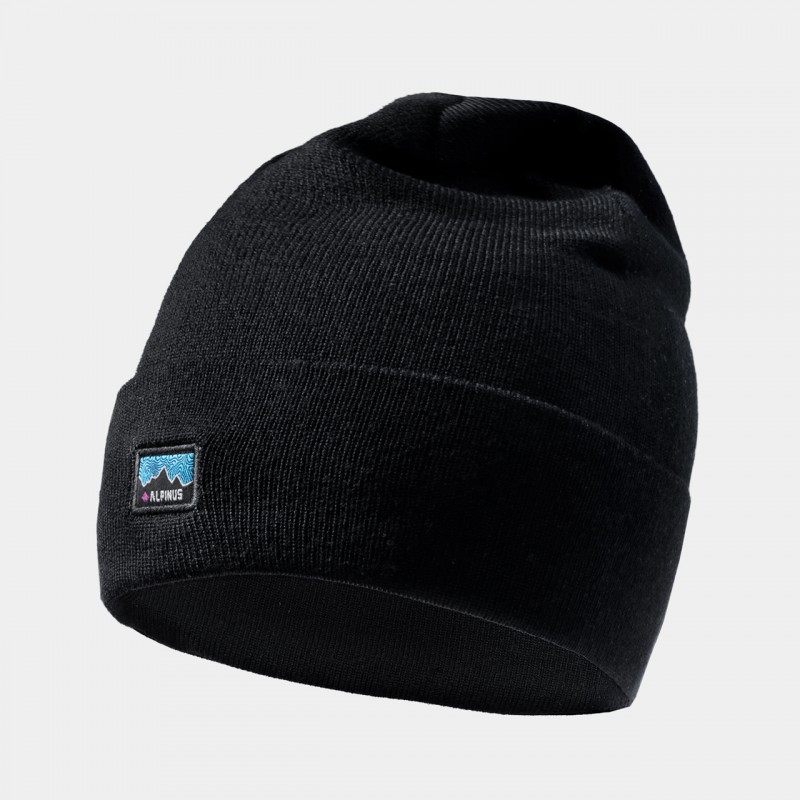 Czapka merino Alpinus Tactical Dunree czarna - GC35626