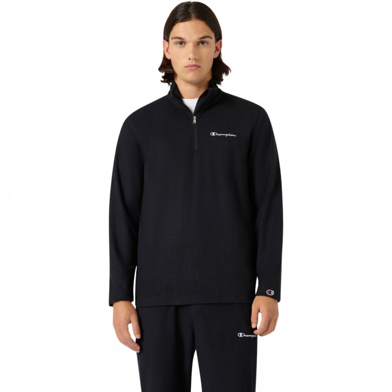 Bluza polarowa męska Champion Half Zip Top czarna - 220446 KK001