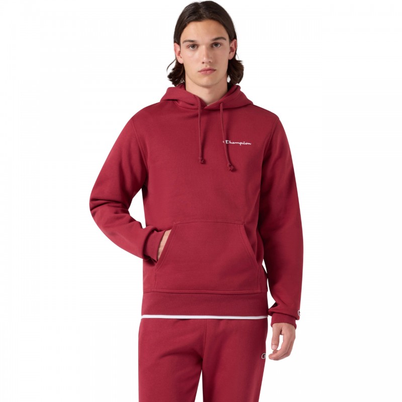 Bluza męska Champion Hooded Sweatshirt czerwona - 221790 RS508