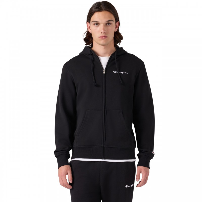 Bluza męska Champion Hooded Full Zip Sweatshirt czarna - 221794