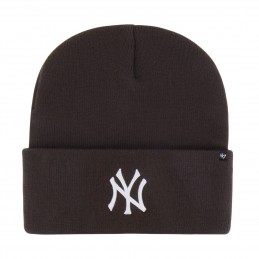 Czapka zimowa New York Yankees brązowa - B-HYMKR17ACE-BWH
