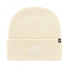 Czapka zimowa New York Yankees kremowa - B - HYMKR17ACE - NTO