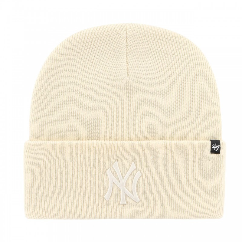 Czapka zimowa New York Yankees kremowa - B - HYMKR17ACE - NTO