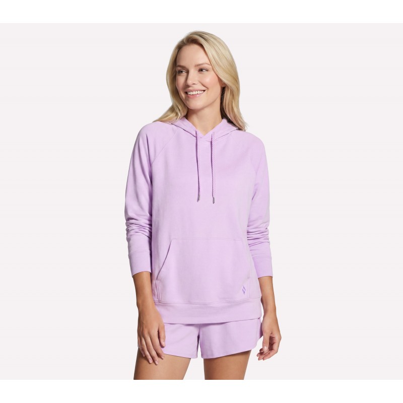 Bluza damska Skechers SKECHDREAM Hoodie fioletowa - HD101 WSPR