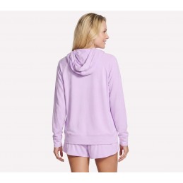 Bluza damska Skechers SKECHDREAM Hoodie fioletowa - HD101 WSPR