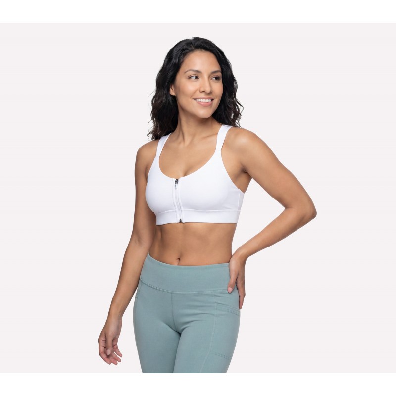 Biustonosz Skechers GO WALK Evolution Zip Front Bra biały -