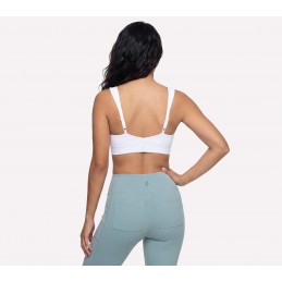 Biustonosz Skechers GO WALK Evolution Zip Front Bra biały -
