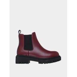 Buty damskie Skechers Modern Rugged - The Voyager burgundowe -