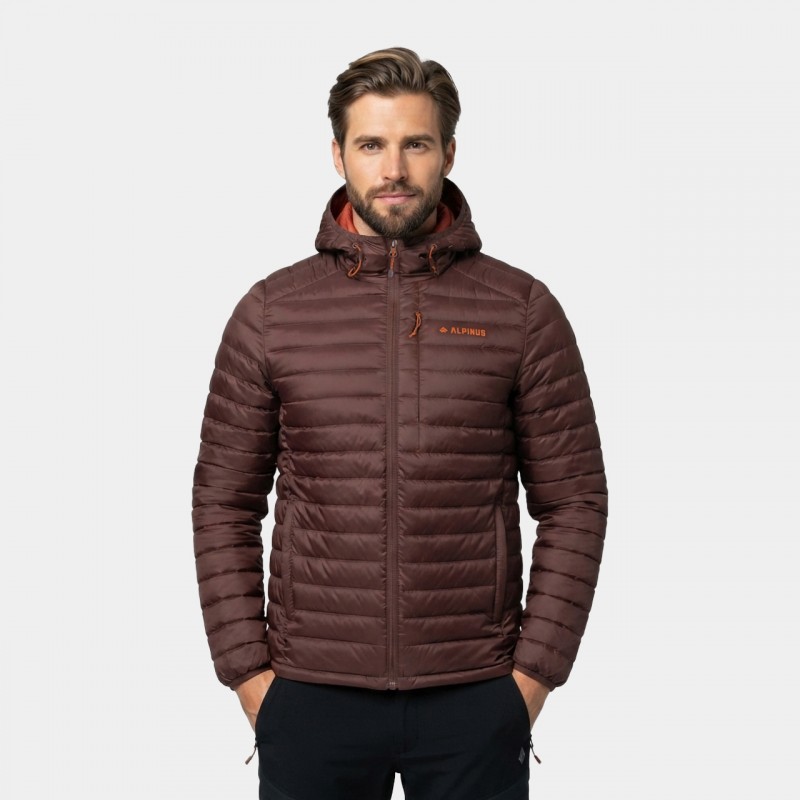 Kurtka męska puchowa Alpinus Kiruna Tactical brązowa - IM35524