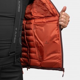 Kurtka męska puchowa Alpinus Kiruna Tactical brązowa - IM35524