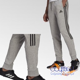 Spodnie dresowe męskie Adidas Essentials Tapered Cuff szare -