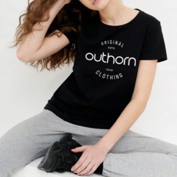 Koszulka damska Outhorn czarna - HOL21-TSD606 20S